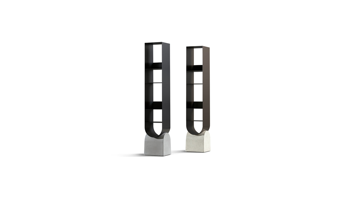 Bonaldo Vague bookshelf — manufacturer photograph, illustrative finish