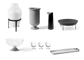 Bonaldo Canova 9-Piece Decorative Object Set — original manufacturer catalogue image