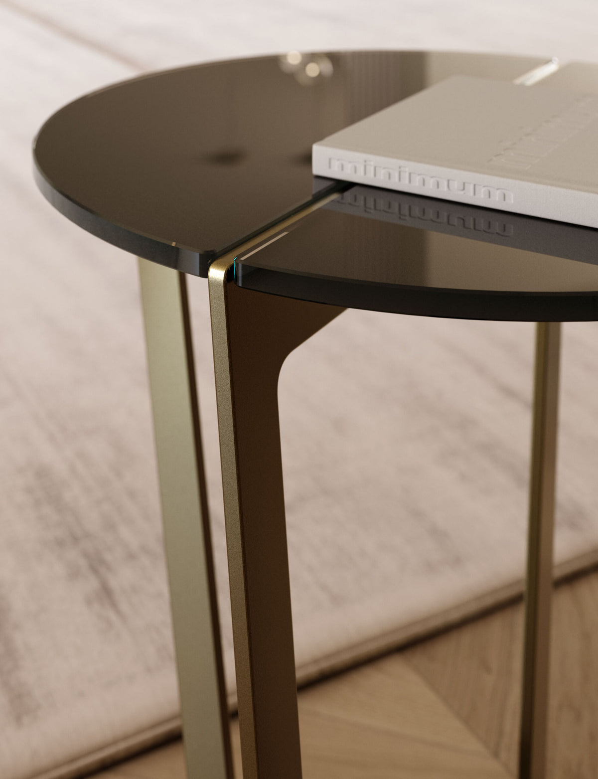Bontempi Cross Coffee Table — manufacturer photograph; CROSS MINI 08 28 M328 C185S