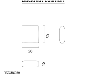 Bontempi Franz Sofa Cushion — manufacturer catalogue drawings with article references