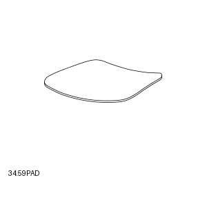 Bontempi Galaxy Natural Wool Seat Pad — manufacturer catalogue drawings with article references