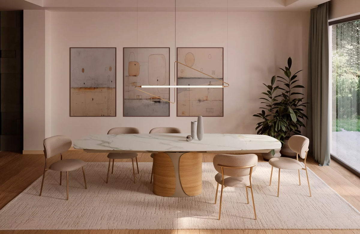 Bontempi Talos Dining Table — manufacturer photograph; TALOS 54.63_M312_L009_CM012