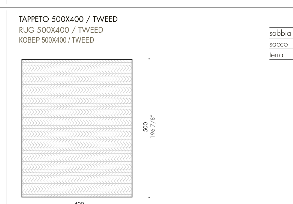 JAVEA tweed — 500 × 400 cm
