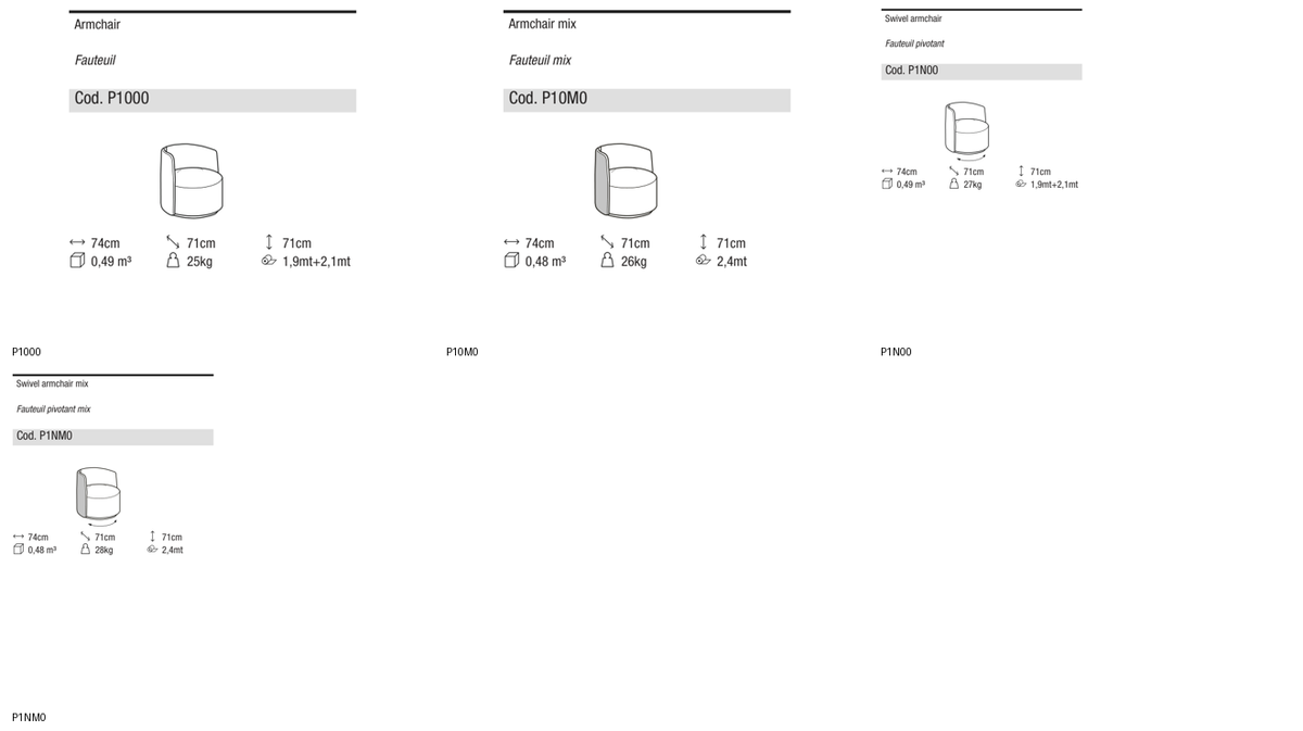 Ditre Italia Chloè — manufacturer article drawings and dimensions