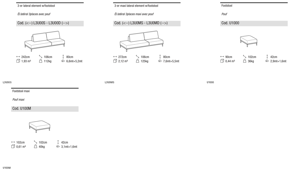 Ditre Italia Dalton low — manufacturer article drawings and dimensions