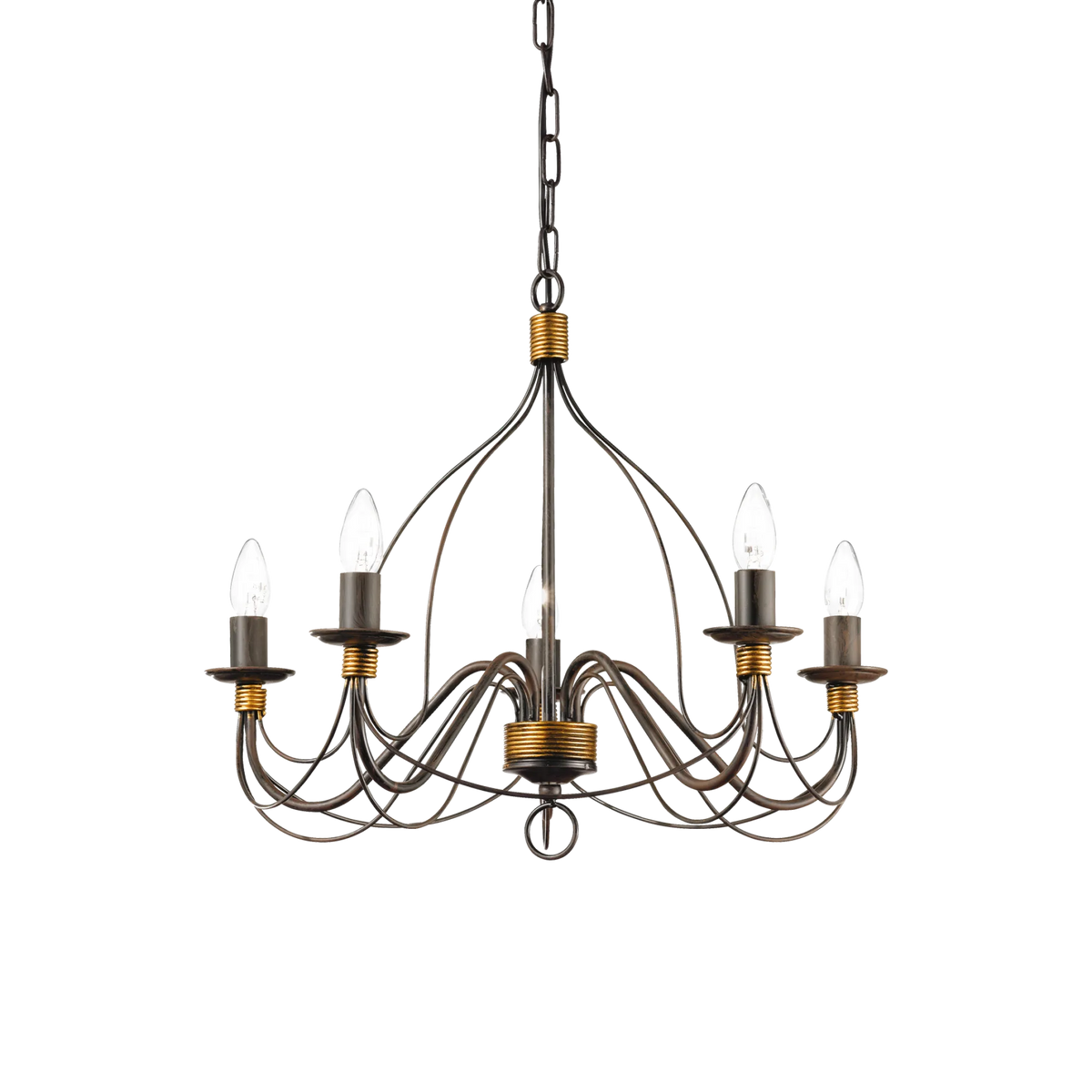 Ideal Lux Pendant Light CORTE SP5 RUGGINE — manufacturer article 057187