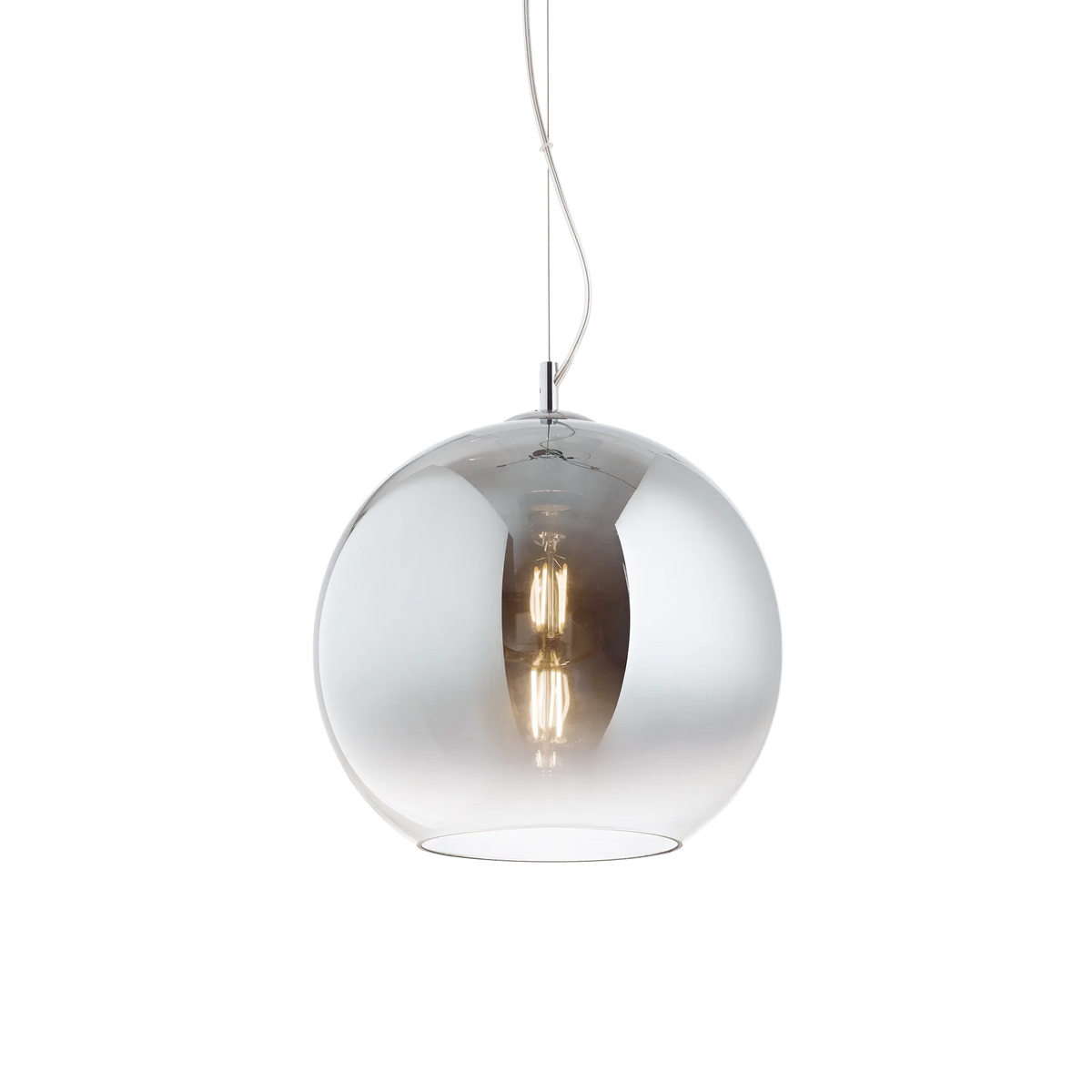 Ideal Lux Pendant Light NEMO SP1 D30 CROMO SFUMATO — manufacturer article 149592