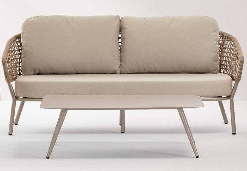 Idol&Furniture Sofa ATOL — Taupe — sofa in setting; coffee table not included