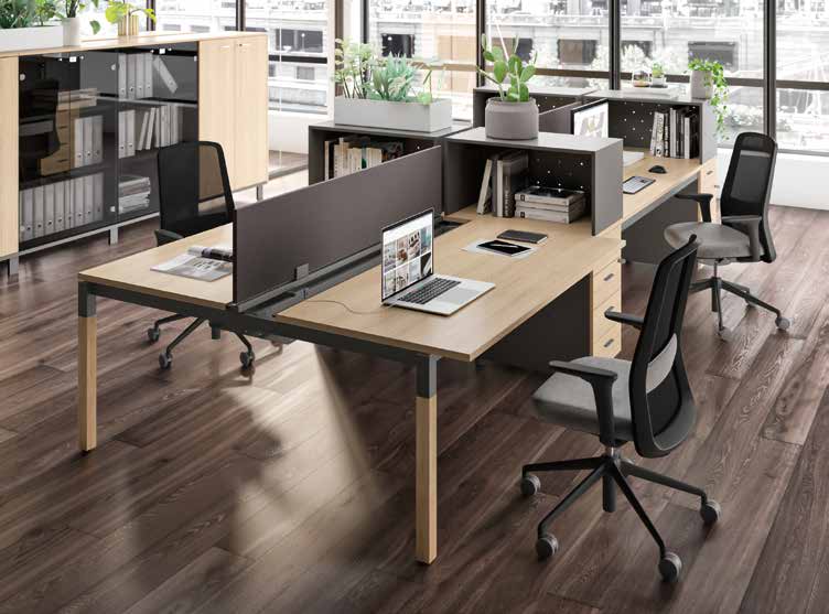 Quadrifoglio Group X4 workstation range — manufacturer photograph; selected unit and configuration apply