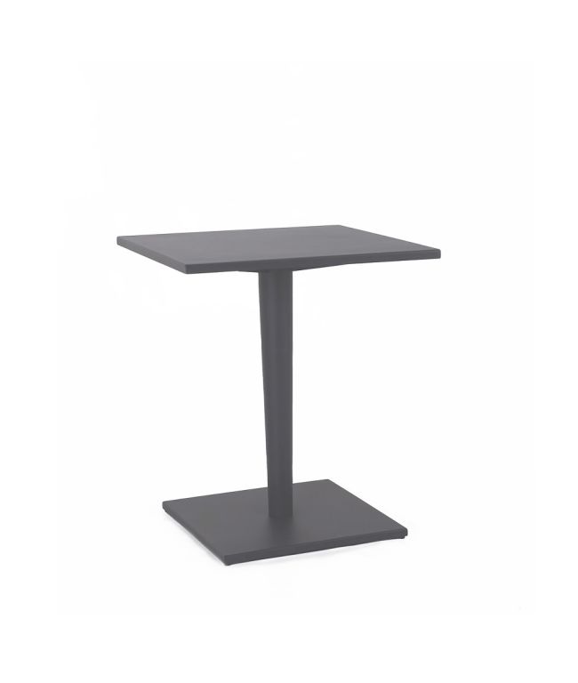 Unopiù Luce Square table with aluminium top | Unopiù