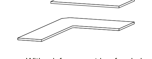 Zalf Windy shelves and desktop — official manufacturer technical illustration
