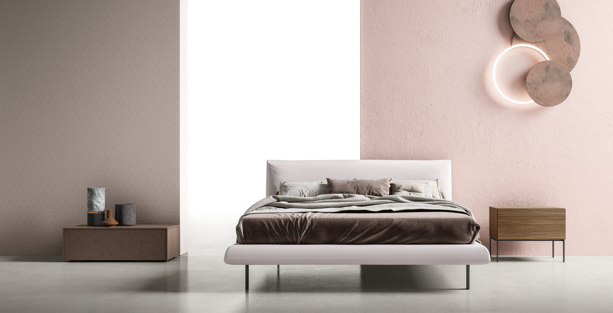 Zalf Blunt upholstered bed — official manufacturer photograph