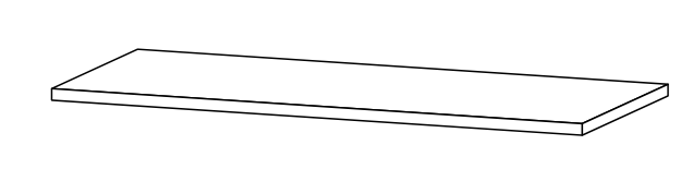 Zalf Minimal bench with feet — official manufacturer technical illustration