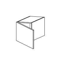 Zalf wall units with protruding door — official manufacturer technical illustration