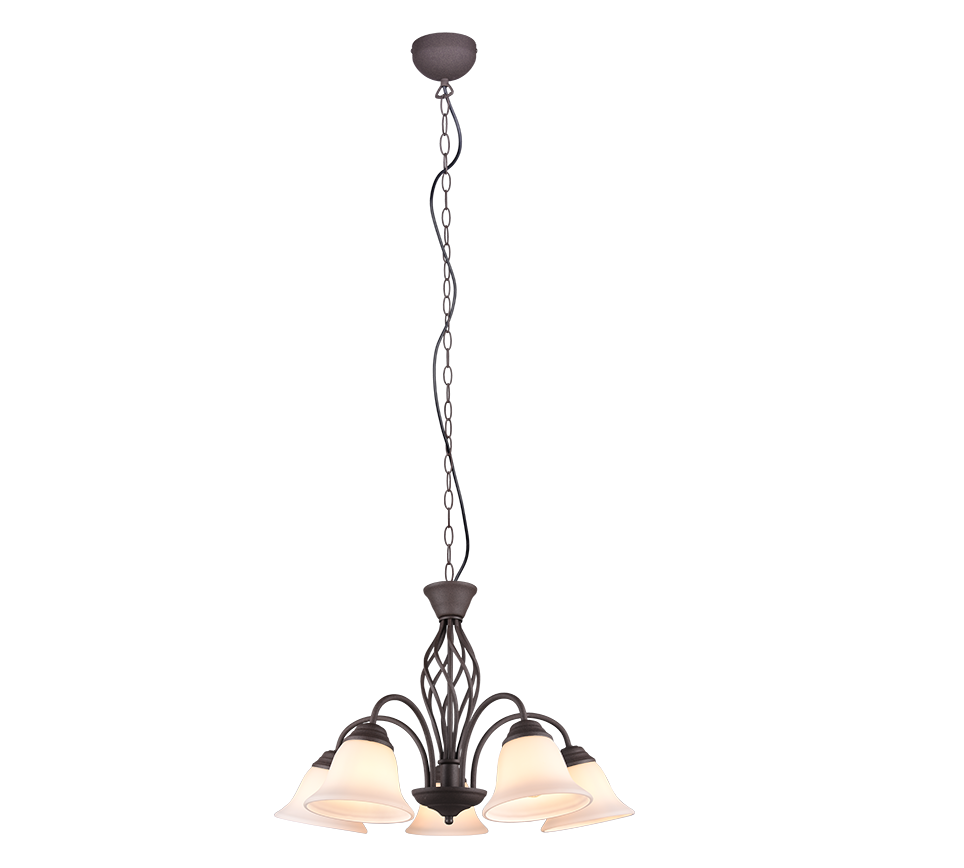 Rustica chandelier 5-pc E27 rustic — 101000524