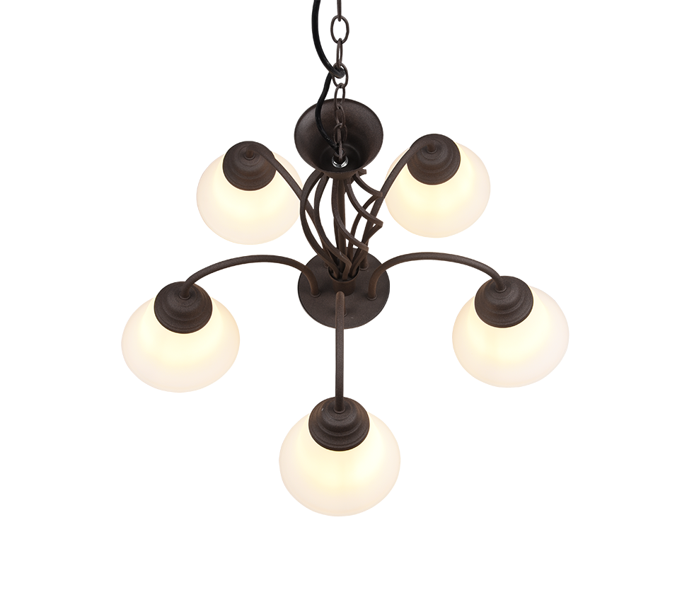 Rustica chandelier 5-pc E27 rustic — 101000524