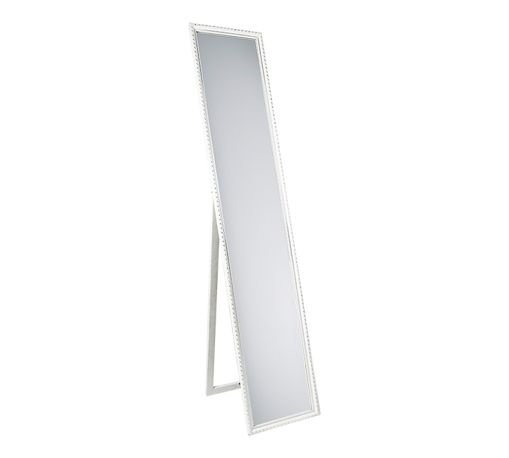 Loreley mirror 34 x 160 cm white with stand