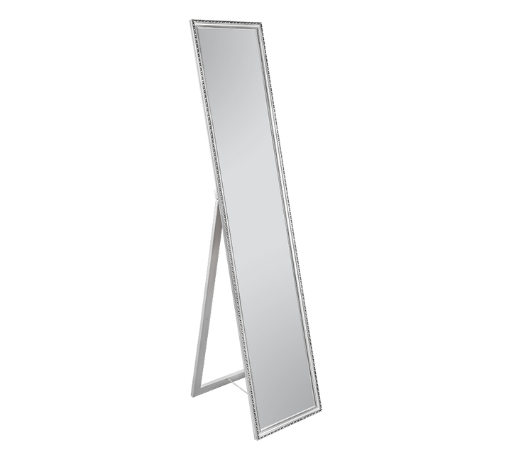 Loreley mirror 34 x 160 cm silver with stand