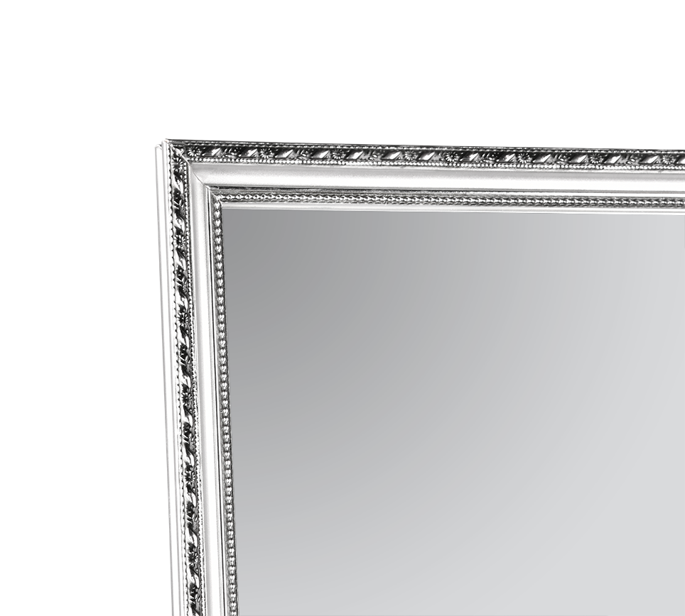 Loreley mirror 34 x 160 cm silver with stand