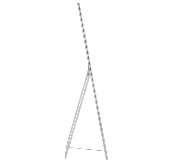 Loreley mirror 34 x 160 cm silver with stand