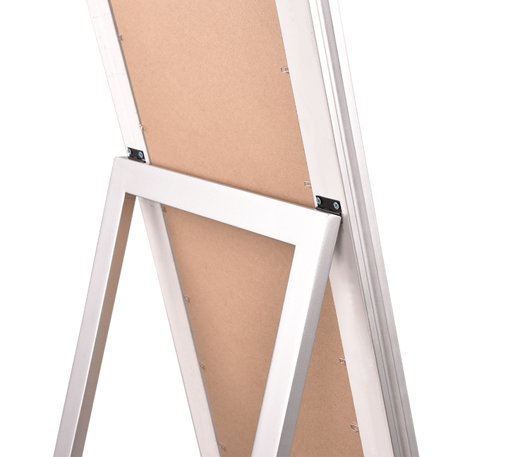 Sonja mirror 40 x 160 cm silver with stand
