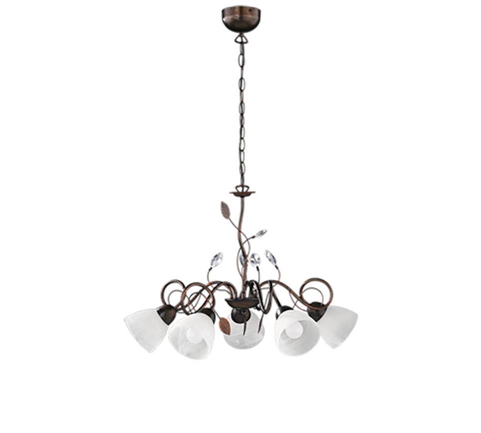 Traditio chandelier 5-pc E14 rustic — 110700528