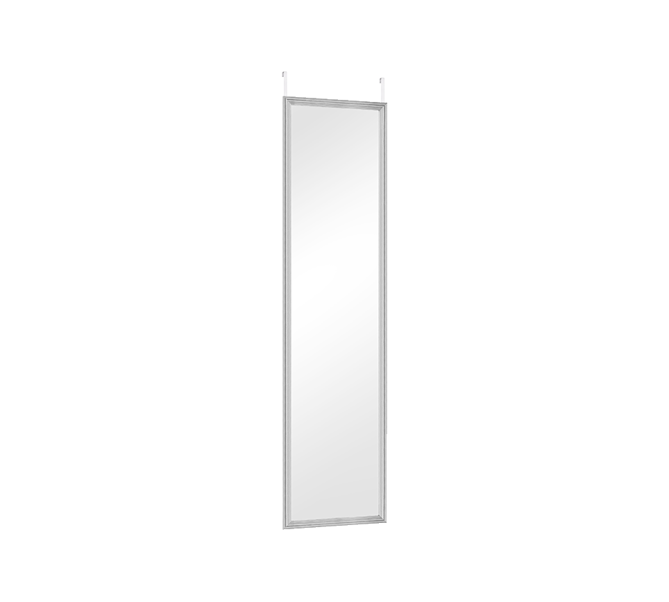 Bea mirror 30 x 120 cm silver with door hanger