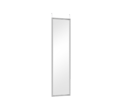 Bea mirror 30 x 120 cm silver with door hanger
