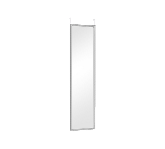 Bea mirror 30 x 120 cm silver with door hanger