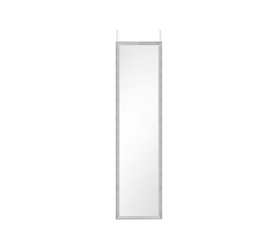 Bea mirror 30 x 120 cm silver with door hanger