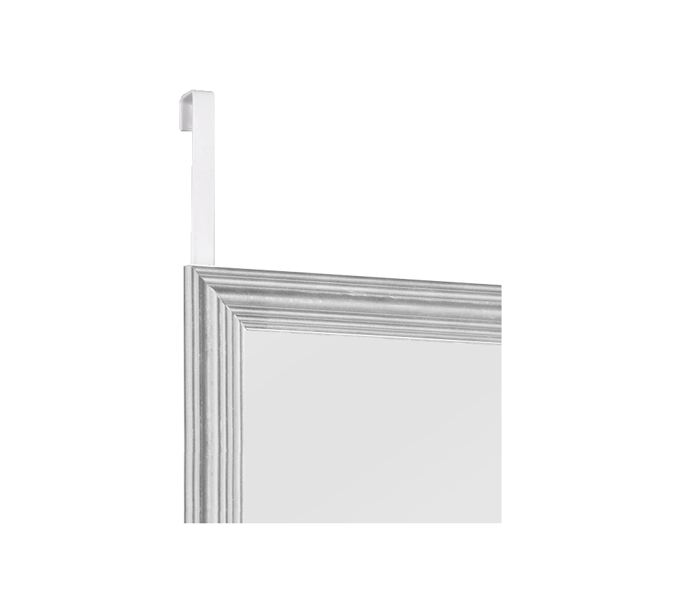 Bea mirror 30 x 120 cm silver with door hanger