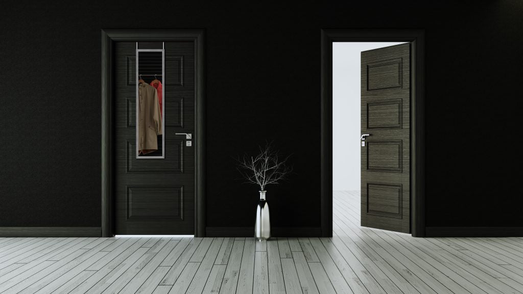 Bea mirror 30 x 120 cm silver with door hanger