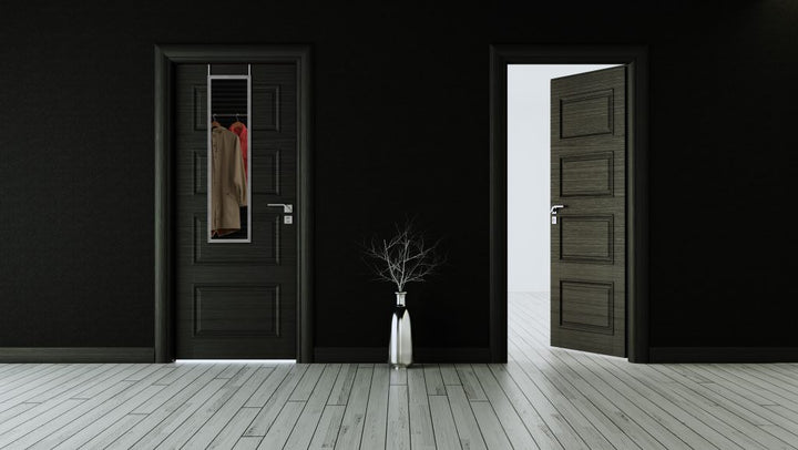 Bea mirror 30 x 120 cm silver with door hanger