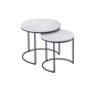 Paula table set 43 x 39 cm and 35 x 34 cm black/white
