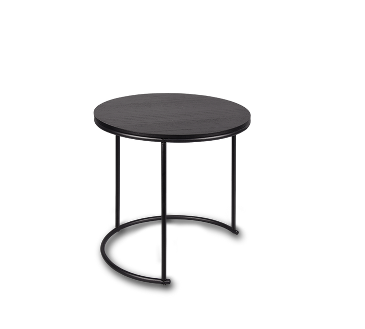 Paula table set Ø43 x 39 cm ja Ø35 x 34 cm black