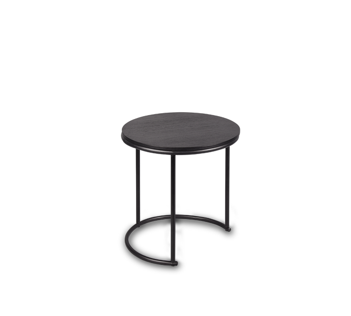 Paula table set Ø43 x 39 cm ja Ø35 x 34 cm black