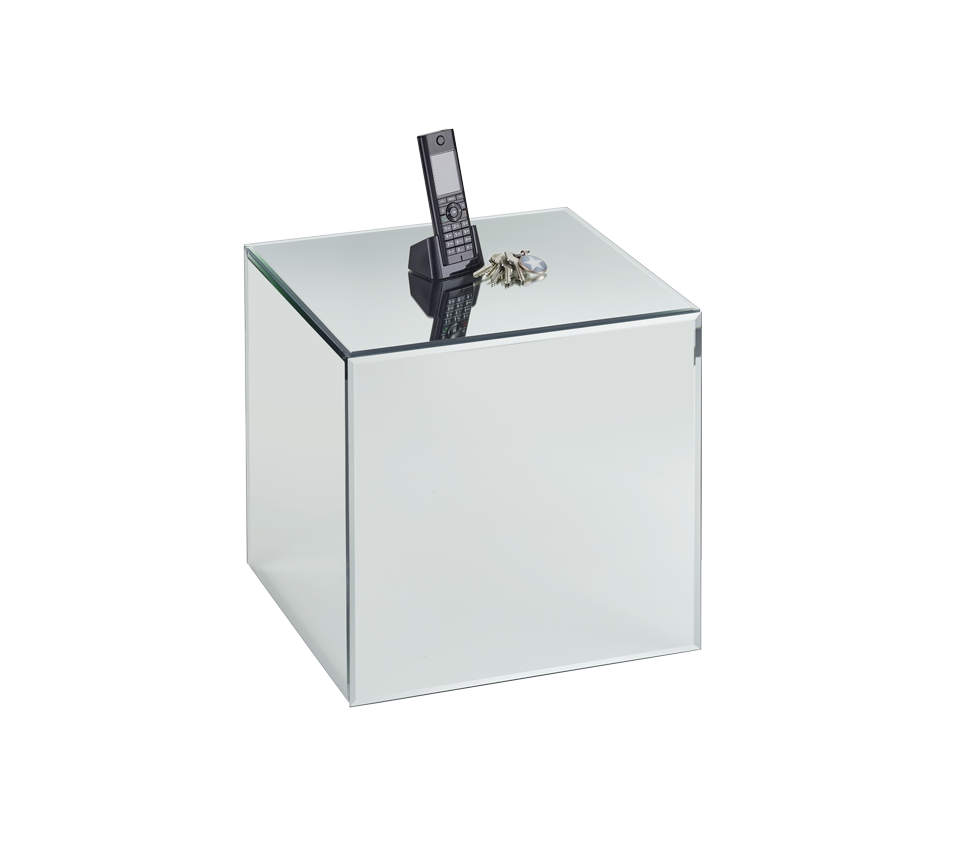Lea side table 40 x 45 x 40 cm mirror glass