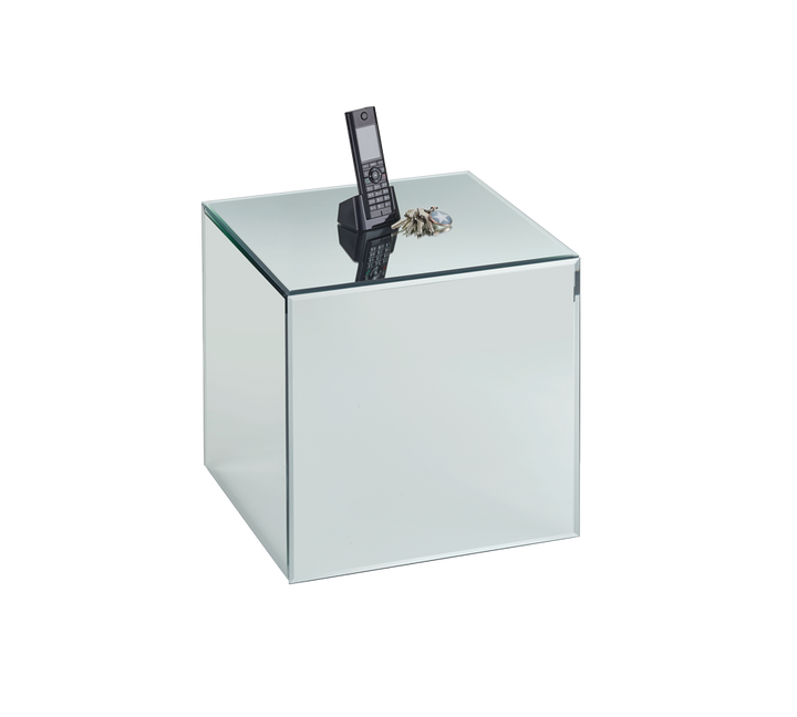 Lea side table 40 x 45 x 40 cm mirror glass