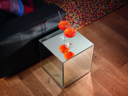 Lea side table 40 x 45 x 40 cm mirror glass