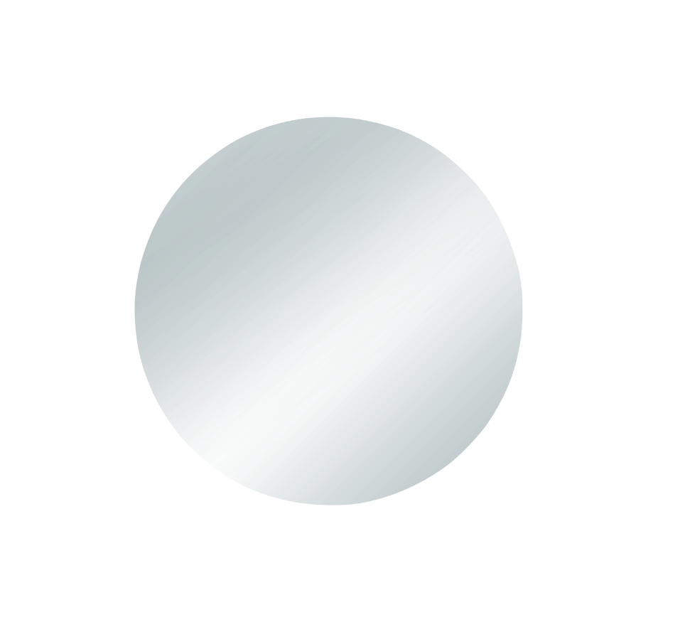 Esra mirror Ø50 cm white