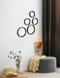 Lia mirror set 5-pack black