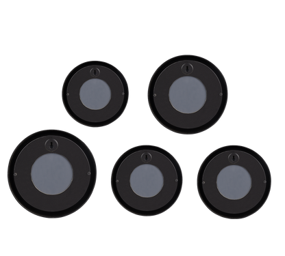 Lia mirror set 5-pack black/gold