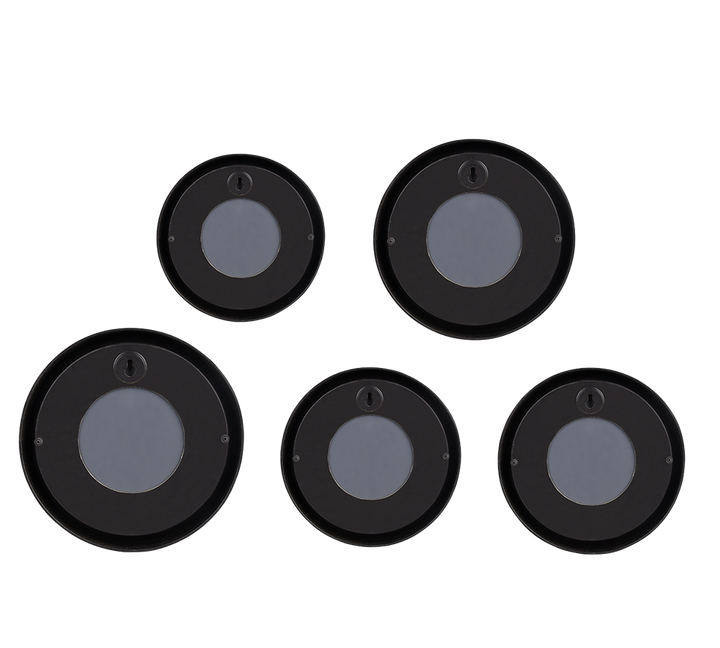 Lia mirror set 5-pack black/gold