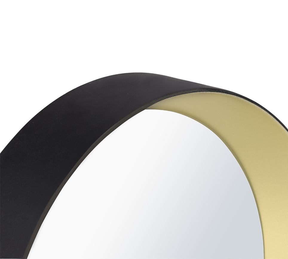 Lia mirror set 5-pack black/gold