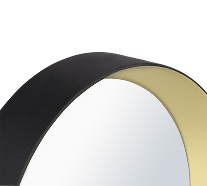Lia mirror set 5-pack black/gold