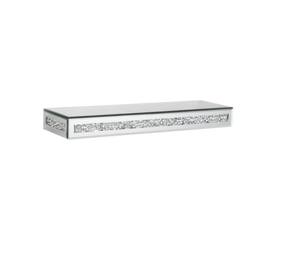 Zoe wall shelf 50 cm mirror glass/glitter