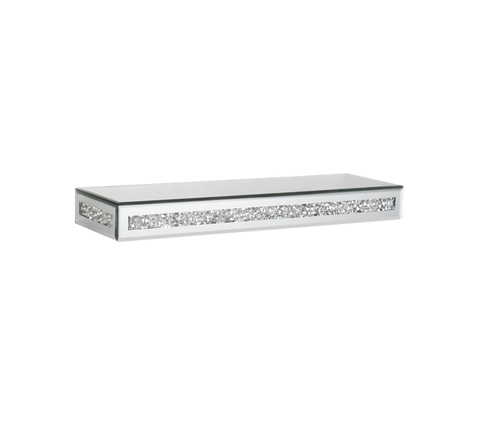Zoe wall shelf 50 cm mirror glass/glitter
