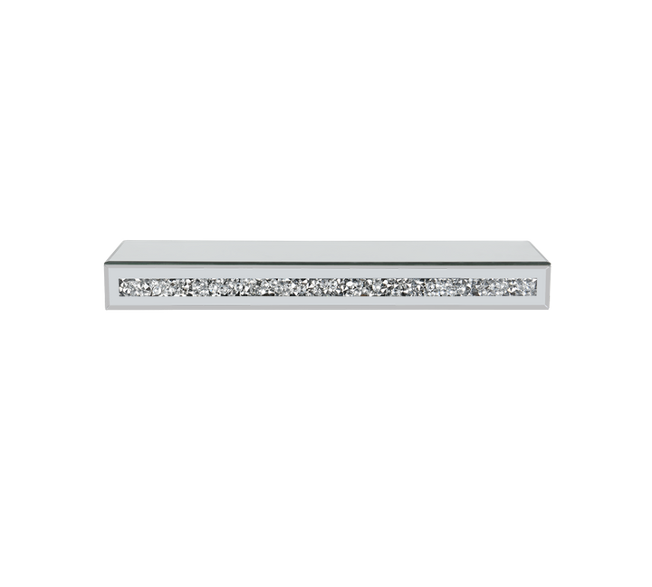Zoe wall shelf 50 cm mirror glass/glitter