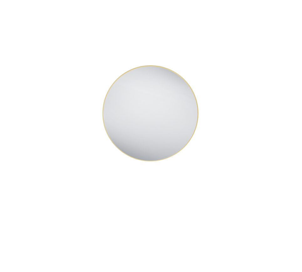 Britta mirror Ø80 cm gold
