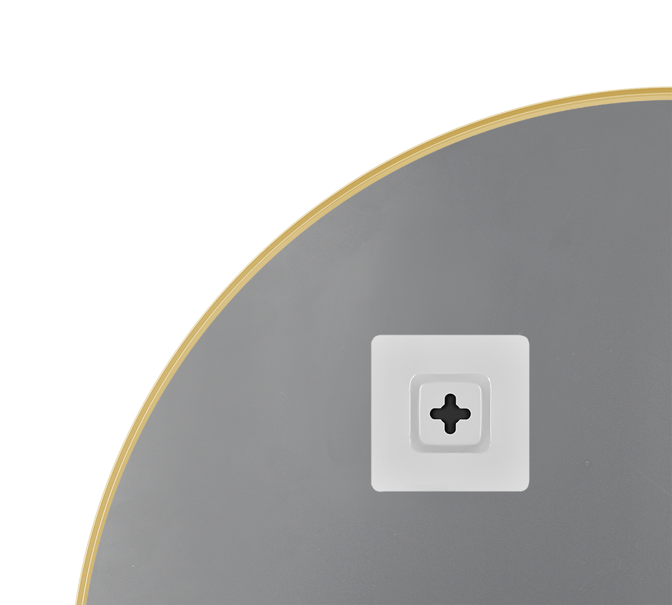 Britta mirror Ø110 cm gold
